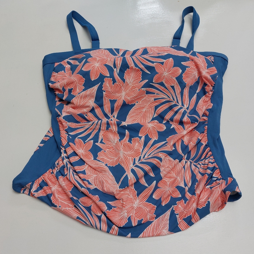 Lands End Tankini Top 20W NWOT